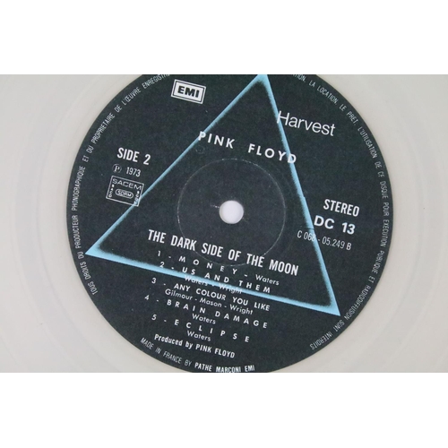 195 - Vinyl - Pink Floyd - Dark Side Of The Moon - 3 different pressings including:  1) 1978 French clear ... 