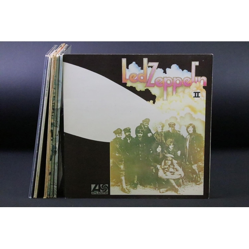 196 - Vinyl - 7 Led Zeppelin albums to include: Led Zeppelin II, IV x 2, Houses Of The Holy (French pressi... 