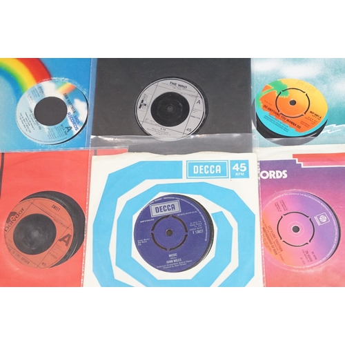 305 - Vinyl - Over 50 mainly 1970’s Rock and Pop 7” singles featuring some promos, to include: The Damned,... 