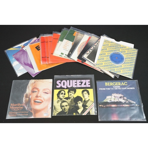 305 - Vinyl - Over 50 mainly 1970’s Rock and Pop 7” singles featuring some promos, to include: The Damned,... 