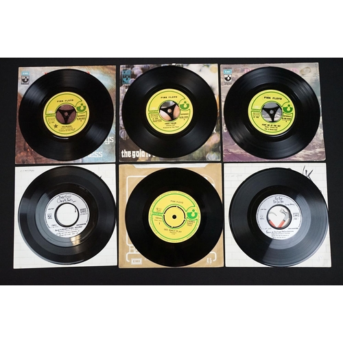 355 - Vinyl - 6 Pink Floyd foreign pressing 7” singles to include: Free Four (Italian with P/S), Point Me ... 