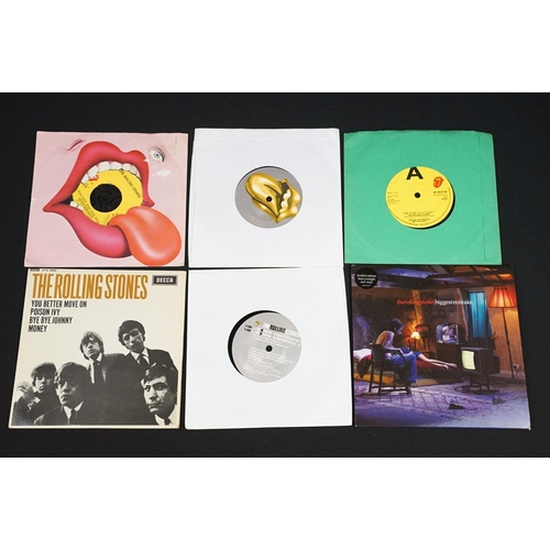 356 - Vinyl - 25 Rolling Stones 7” singles spanning their career to include: Fool To Cry (UK Promo Only ve... 