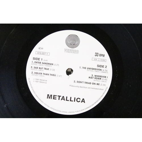 501 - Vinyl - Metallica ‎– Metallica (Black Album) original UK 1991 1st pressing double album with 2 print... 