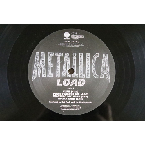 502 - Vinyl - Metallica - Load, original UK 1996 1st pressing double album with 2 printed inners, Vertigo ... 