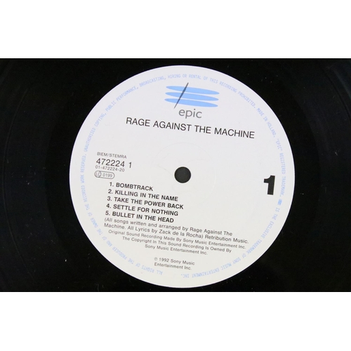 506 - Vinyl - One album and one 12” by Rage Against The Machine to include: Rage Against The Machine (orig... 