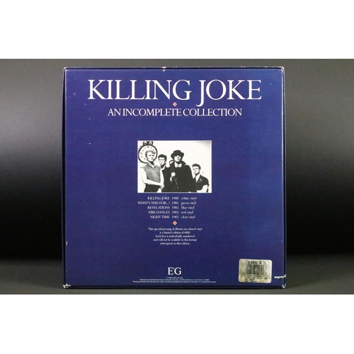 510 - Vinyl - Killing Joke – An Incomplete Collection, US 1990 5 albums limited edition numbered box set, ... 