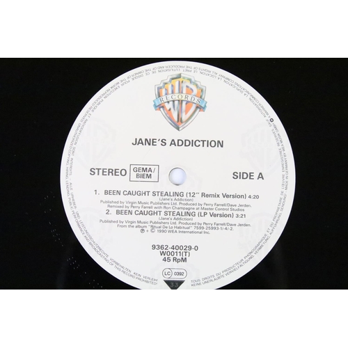 513 - Vinyl - 2 albums and 2 x 12” singles by Jane’s Addiction to include: Ritual De Lo Habitual (original... 