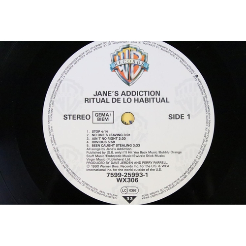 513 - Vinyl - 2 albums and 2 x 12” singles by Jane’s Addiction to include: Ritual De Lo Habitual (original... 