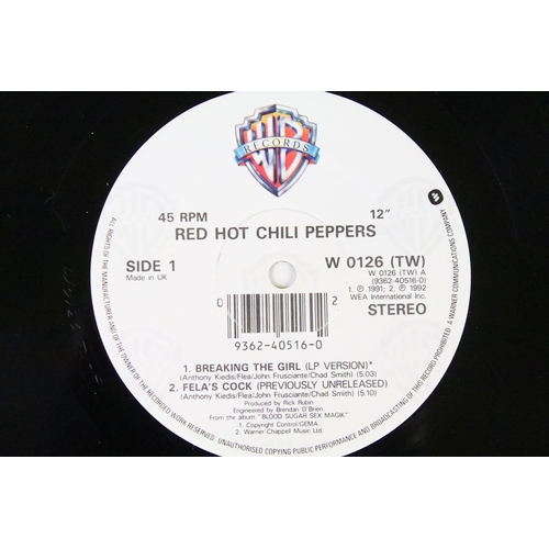 515 - Vinyl - one album and one 12” by The Red Hot Chili Peppers to include: One Hot Minute (original UK /... 