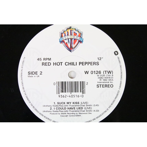 515 - Vinyl - one album and one 12” by The Red Hot Chili Peppers to include: One Hot Minute (original UK /... 