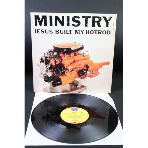 522 - Vinyl - 2 album (one 10” album), one 12” and one 10” by Ministry to include: Twitch (US 1986 album, ... 