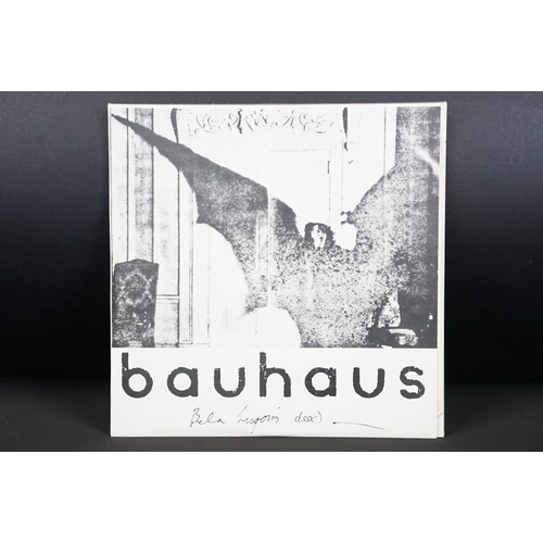 527 - Vinyl - 5 albums and 5 x 12” singles by Bauhaus to include: In A Flat Field (4AD, CAD 13), Mask (BEG... 