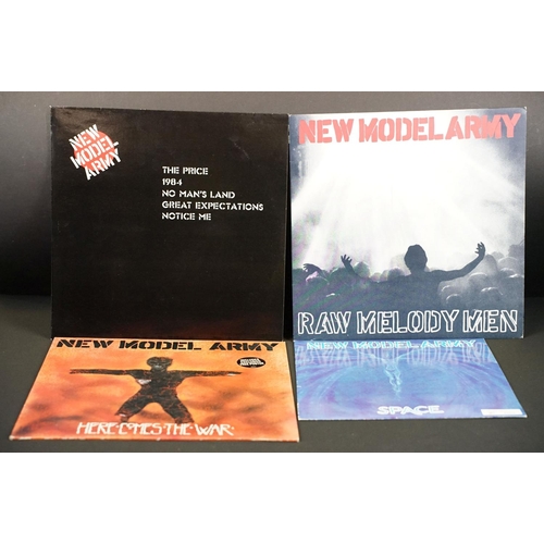 531 - Vinyl - one album, 2 x 12” and one 10” by New Model Army to include: Raw Melody Men (UK 1991 double ... 