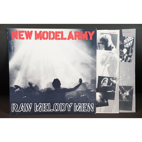 531 - Vinyl - one album, 2 x 12” and one 10” by New Model Army to include: Raw Melody Men (UK 1991 double ... 