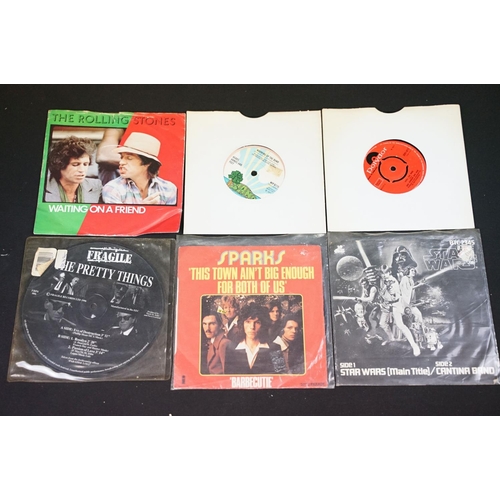 344 - Vinyl - Approximately 200 rock and pop mainly 1970’s 7” singles including foreign pressings to inclu... 