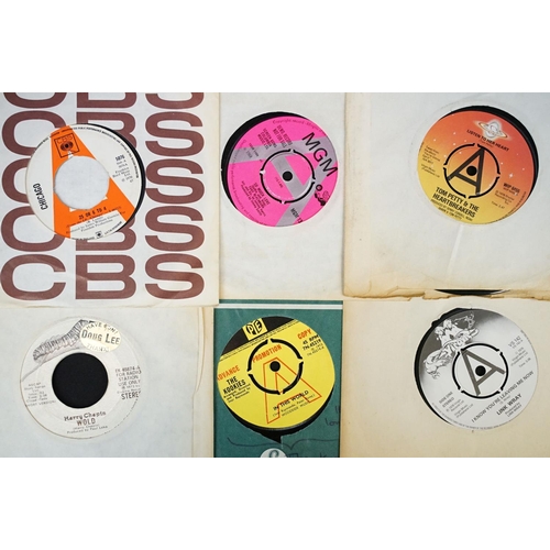 345 - Vinyl - 25 Rock and Pop demo/promo 7” singles to include: Tom Petty, Tony Blackburn, Link Wray The K... 