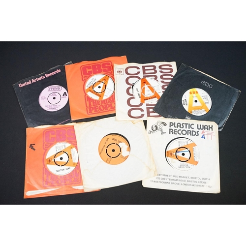 345 - Vinyl - 25 Rock and Pop demo/promo 7” singles to include: Tom Petty, Tony Blackburn, Link Wray The K... 