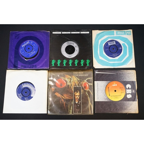 346 - Vinyl - 55 Rock and Pop mainly 1970’s 7” singles including foreign pressings, demos/promos to includ... 