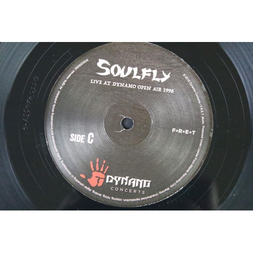 458 - Vinyl - 4 Soulfly LPs to include Totem (ltd edn gold vinyl), Prophecy, Live At Dynamo Open Air 1998,... 