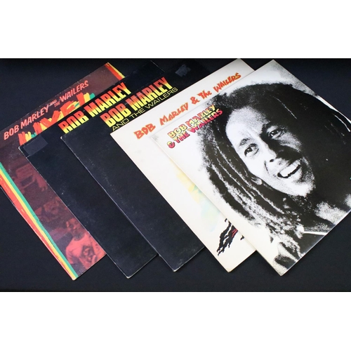 484 - Vinyl - 15 Bob Marley & The Wailers albums to include: Rastaman vibrations x 2 (one with textured sl... 