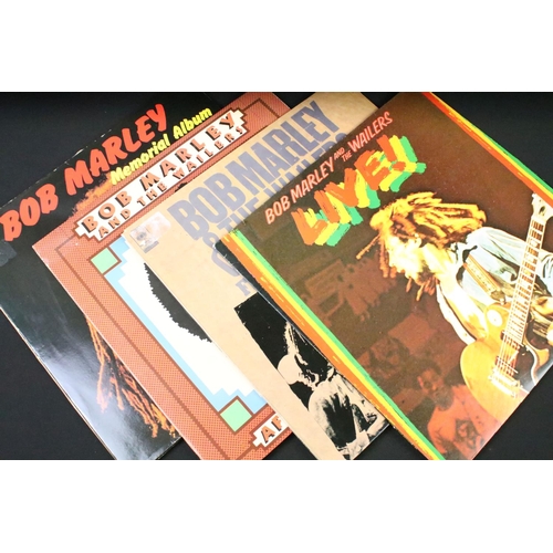 484 - Vinyl - 15 Bob Marley & The Wailers albums to include: Rastaman vibrations x 2 (one with textured sl... 