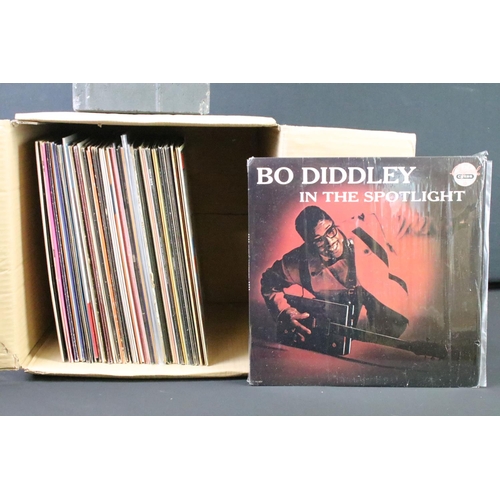 627 - Vinyl - Over 60 Rock & Roll / Rockabilly LPs to include Bo Diddley, Fats Domino, Buddy Holly, Wanda ... 