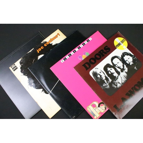 282 - Vinyl - Over 90 Rock & Pop LPs featuring some Factory Sample stickered to include The Doors, Holger ... 