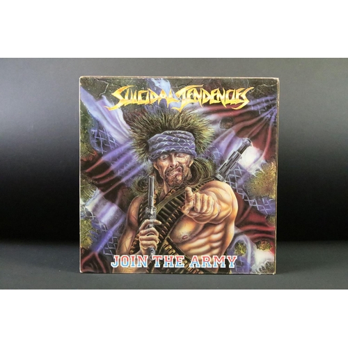 283 - Vinyl - 19 Rock & Metal LPs to include Suicidal Tendencies, Led Zeppelin (II with plum labels, Lemon... 