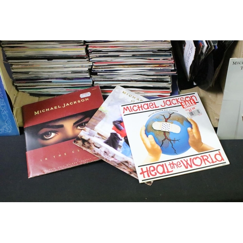 421 - Vinyl - Over 200 mainly 1980’s UK Rock and Pop 7” singles to include: Van Halen, Marillion, George M... 