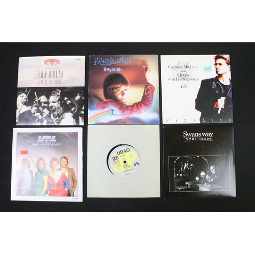 421 - Vinyl - Over 200 mainly 1980’s UK Rock and Pop 7” singles to include: Van Halen, Marillion, George M... 