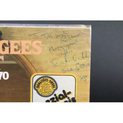 485 - Vinyl & Autographs - 5 signed LPs to include The Bee Gees (signed an dedicated 