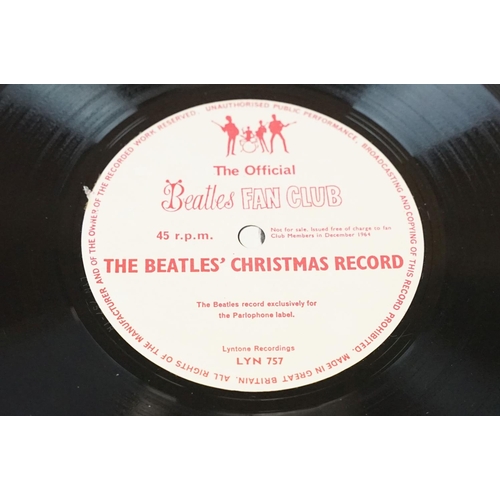 100 - Vinyl - 2 copies of The Beatles Another Christmas Record, Fan Club flexi disc (LYN 757).  Sleeves VG... 