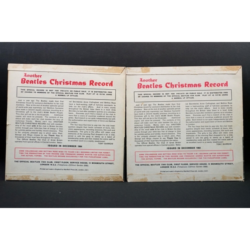 100 - Vinyl - 2 copies of The Beatles Another Christmas Record, Fan Club flexi disc (LYN 757).  Sleeves VG... 