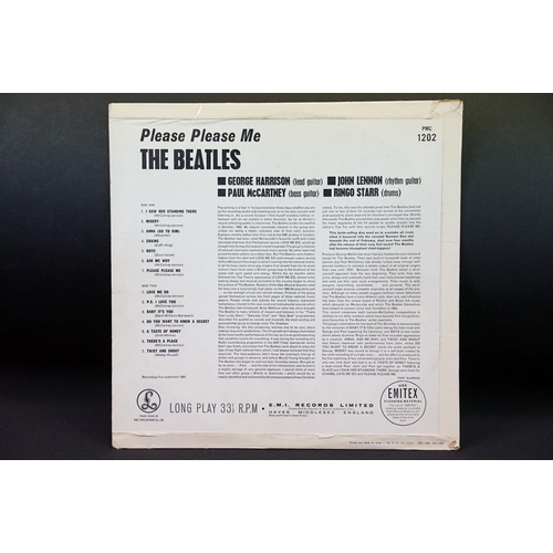 13 - Vinyl - The Beatles - Please Please Me. UK 1963 1st pressing on Parlophone Records PMC 1202. Gold & ... 