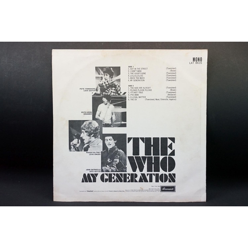 17 - Vinyl - The Who My Generation LP on Brunswick Records LAT 8616. Original UK 1st pressing, 1B / 1B ma... 