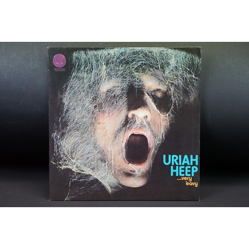 23 - Vinyl - Uriah Heep Very 'Eavy Very ‘Umble LP on Vertigo Records 6360 006. UK 1971 small swirl, with ... 