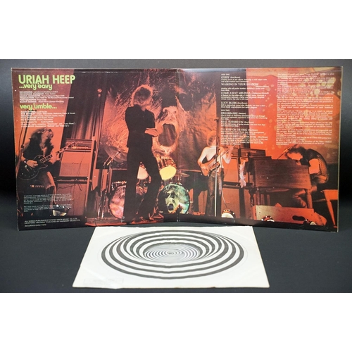 23 - Vinyl - Uriah Heep Very 'Eavy Very ‘Umble LP on Vertigo Records 6360 006. UK 1971 small swirl, with ... 