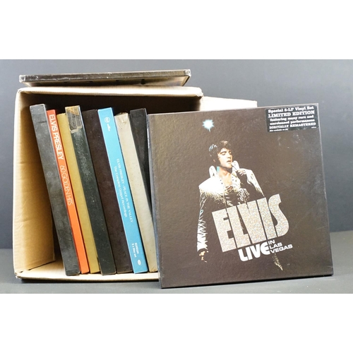 240 - Vinyl - 10 Elvis Presley box sets to include Live In Las Vegas (ltd edn 5 LP set), The King Of Rock ... 