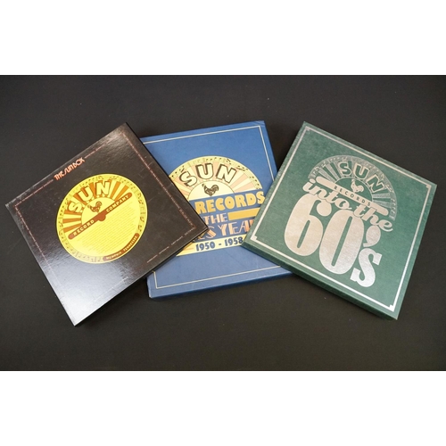 241 - Vinyl / CD - 7 Sun Records box sets to include The Blues Years x 2 (9LP set), The Rocking Years (11 ... 