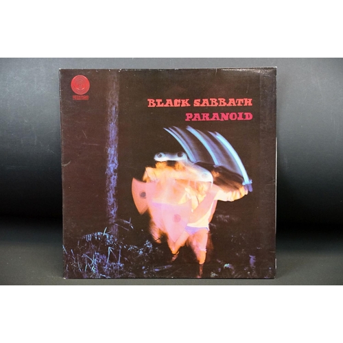 26 - Vinyl - Black Sabbath Paranoid LP on Vertigo Records 6360 011. UK 1971 small swirl, Produced by Roge... 