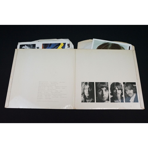 7 - Vinyl - The Beatles White Album PMC 7067/8.  No. 0355230, mono top opener, MFD UK credit to labels, ... 