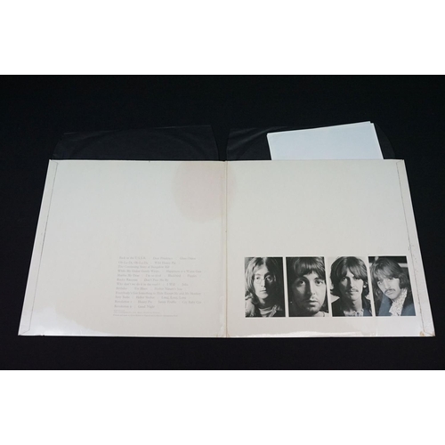 8 - Vinyl - The Beatles White Album UK 1st pressing LP on Apple Records PMS 7067-8. Mono, top loader, No... 