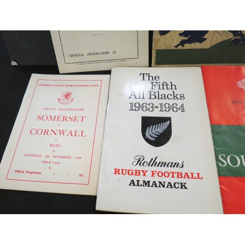 450 - Collection of ephemera to include illustrated souvenir of the Springboks South African rugby team to... 