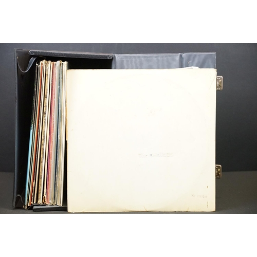 393 - Vinyl - 17 The Beatles LPs to include The White Album (mono, top loader, No.0143599), Abbey Road x 2... 