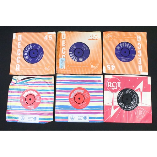 406 - Vinyl - 17 late 50s & early 60s Rock ’N’ Roll / Beat / Pop UK 7” singles with male vocalists to incl... 