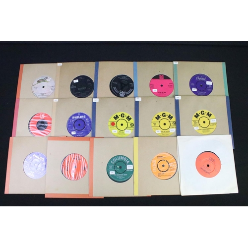 413 - Vinyl - Approximately 100 mainly 1960’s UK pressing Mod, Beat and Pop 7” singles to include: David B... 