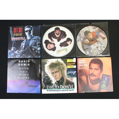 419 - Vinyl - Approximately 200 Film and TV related 7” singles to include: Terminator 2 (Guns N’ Roses), S... 