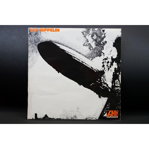 43 - Vinyl - Led Zeppelin self titled LP.  Original UK 1969 version 3 plum labels, grey stripe across the... 