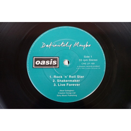 54 - Vinyl - Oasis – Definitely Maybe. Original UK 1994 1st Damont pressing double album on Creation Reco... 