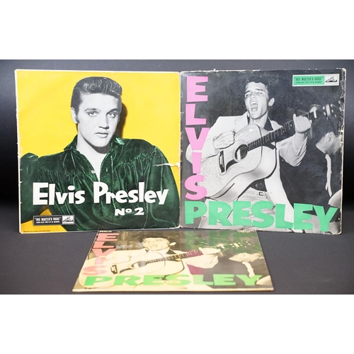 58 - Vinyl - 3 rare Elvis Presley albums to include: Rock 'N’ Roll (original UK 1956 1st pressing on His ... 